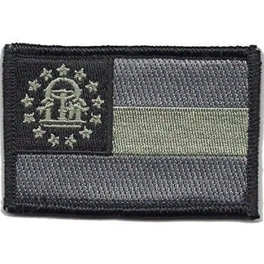 BuckUp Tactical Morale Patch Hook Georgia Atlanta State Patches 3x2